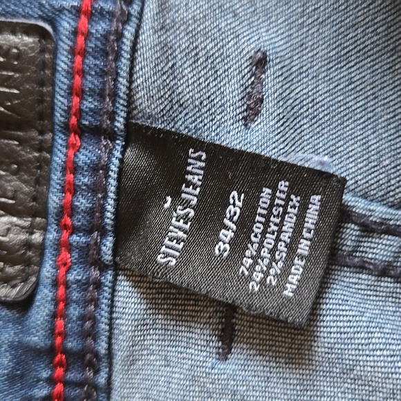 NWT Men's "Steve's Jeans Slim Fit", color Luca, size 34x32 Stretch. - Picture 4 of 9